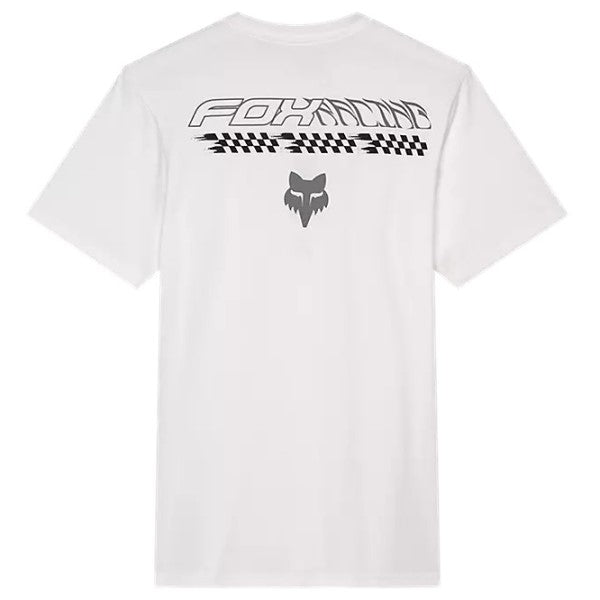 T-Shirt Checkered Premium Blanc, Dos