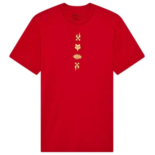 T-Shirt Checkered Premium Rouge