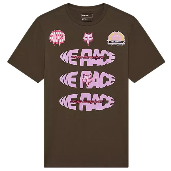 T-Shirt Pro Circuit Kaki Fox de face