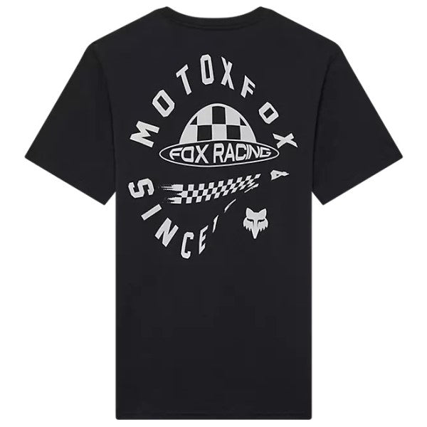 T-Shirt Planet Moto Premium Noir, Dos