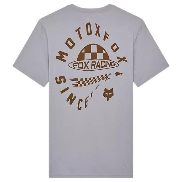 T-Shirt Planet Moto Premium Gris, Dos