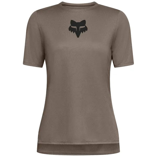 Maillot de Vélo Ranger Fox Head Femme Brun, de face