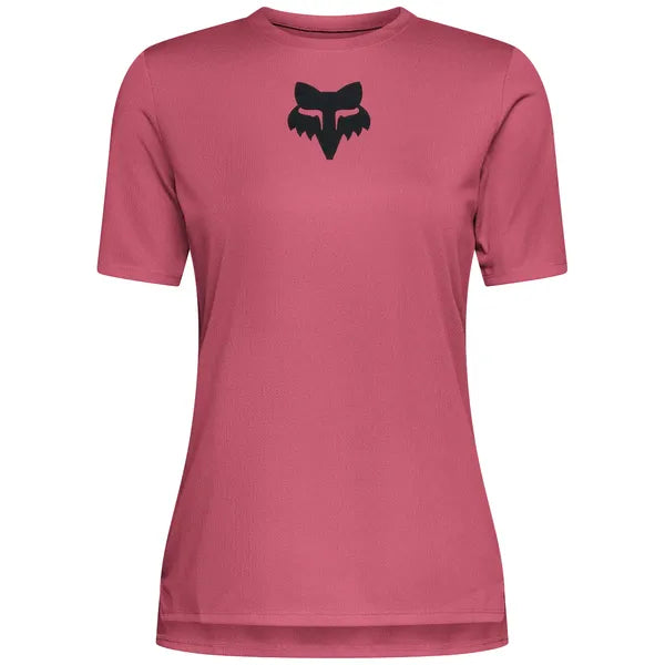 Maillot de Vélo Ranger Fox Head Femme Rose, de face