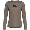 Maillot de vélo Ranger Fox Head à manches longues Femme Brun, de face