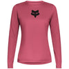 Maillot de vélo Ranger Fox Head à manches longues Femme Rose, de face