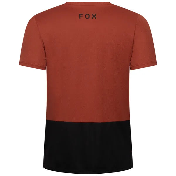 Maillot de Vélo Ranger Fox Head Junior Rouge Foncé, de dos