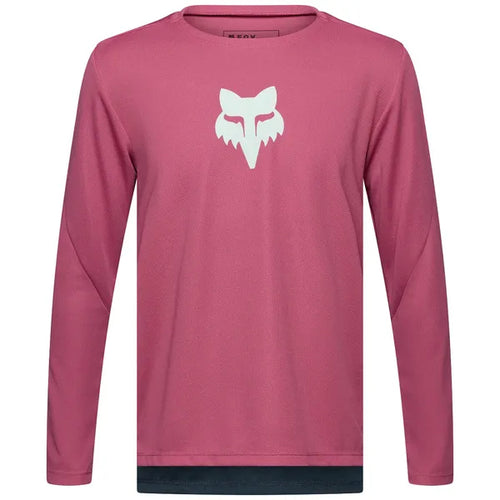 Maillot de Vélo à manches longues Ranger Fox Head Junior Rose, de face