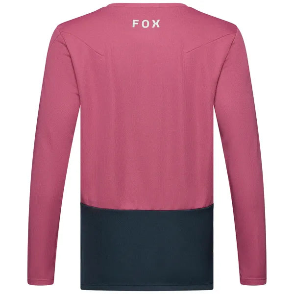 Maillot de Vélo à manches longues Ranger Fox Head Junior Rose, de dos