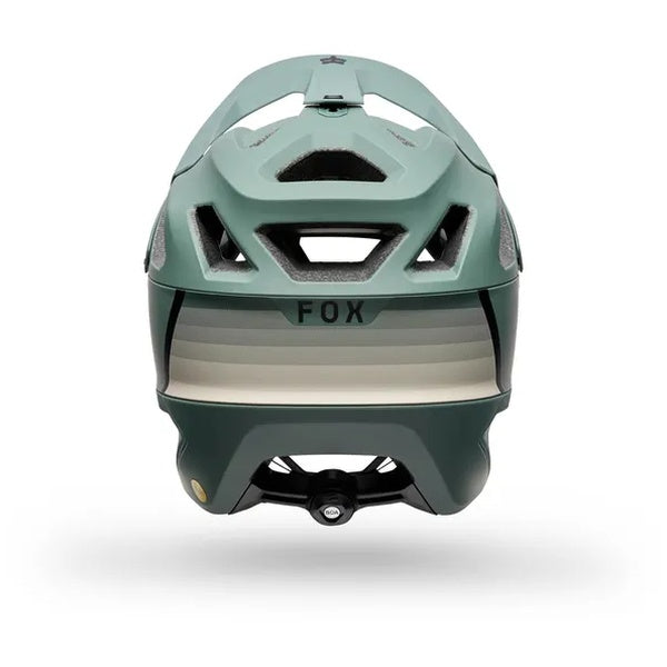 Casque Ouvert de Vélo Dropframe Pro Grid Enduro Vert, de dos