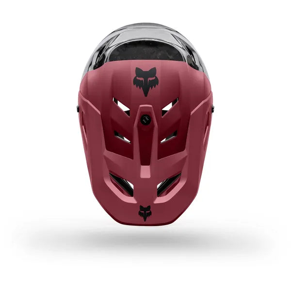 Casque Intégral de Vélo Rampage RS Splice Bordeaux, dessus