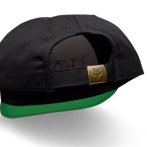 Casquette Moto-X Fox noir, détail fermeture