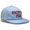Casquette Moto-X Fox bleu, de face