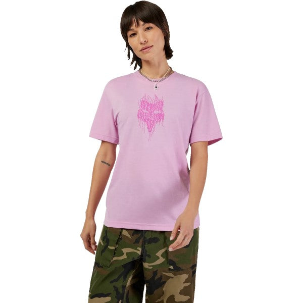 T-Shirt Bark Tech Femme Rose essayage de face