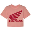 T-Shirt Fox x Honda Baby Femme Fox rose, de face