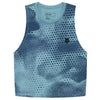 Camisole AOP Tech Biker Bleu, de face