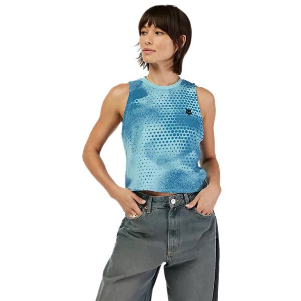 Camisole AOP Tech Biker Bleu