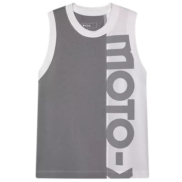 Camisole Moto-X Blocked Femme Blanc, de face