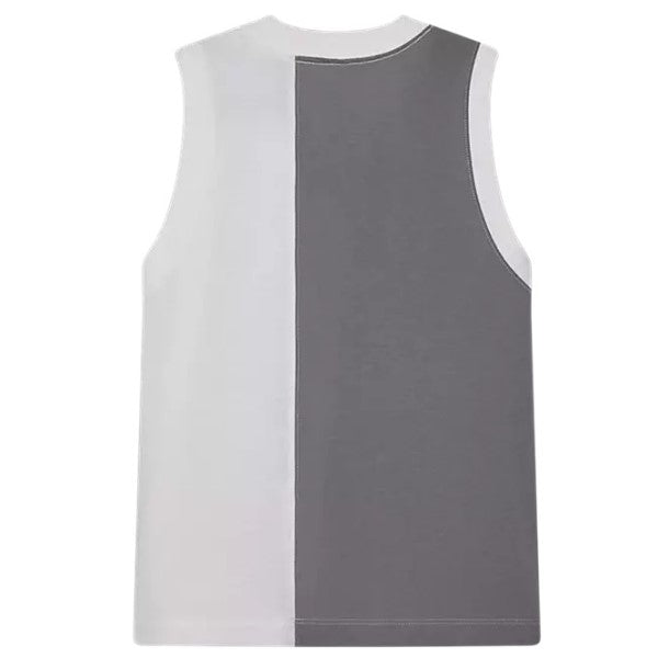 Camisole Moto-X Blocked Femme Blanc, Dos