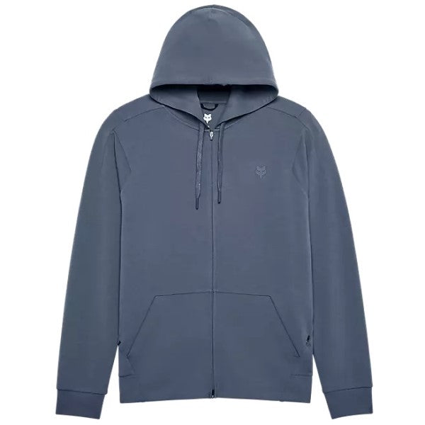 Coton Ouaté à Fermeture Éclair Rise Fox bleu, de face