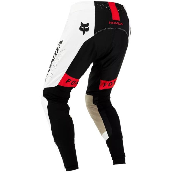 Pantalon de Motocross Flexair Honda Noir/Blanc/Rouge de dos