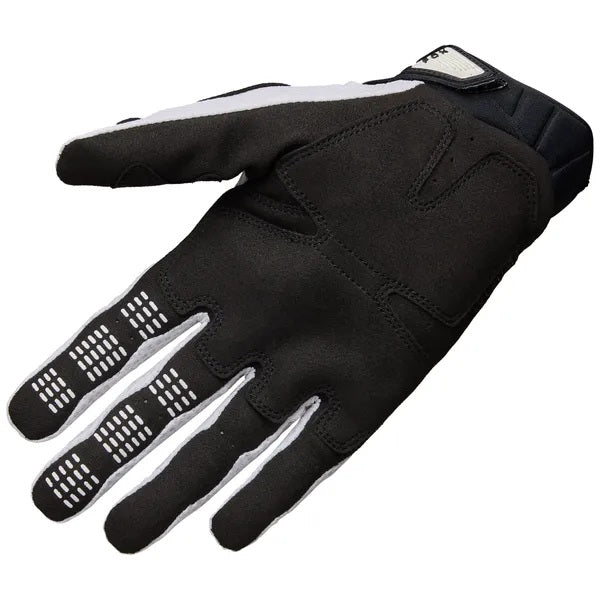 Gants de Motocross Pawtector Blanc/Noir, de dos