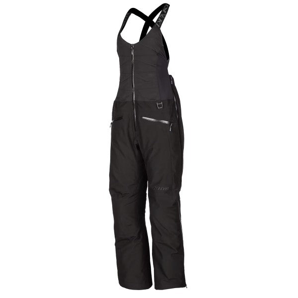 Pantalon de Motoneige Allure Bib Femme - Liquidation/Klim/noir, de face