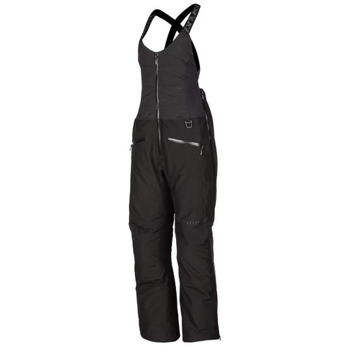 Pantalon de Motoneige Allure Bib Femme - Liquidation/Klim/noir, de face
