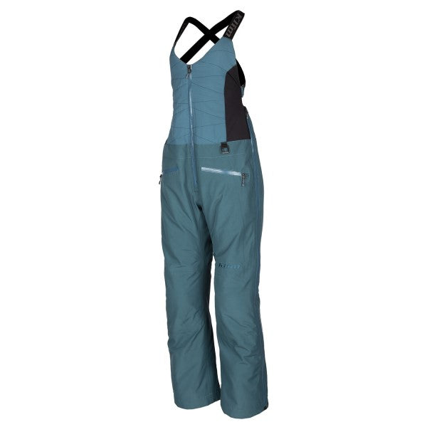 Pantalon de Motoneige Allure Bib Femme - Liquidation/Klim/bleu, de face