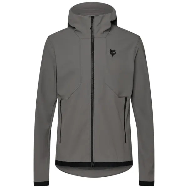 Veste de Vélo Ranger Fire à Capuchon Gris, de face