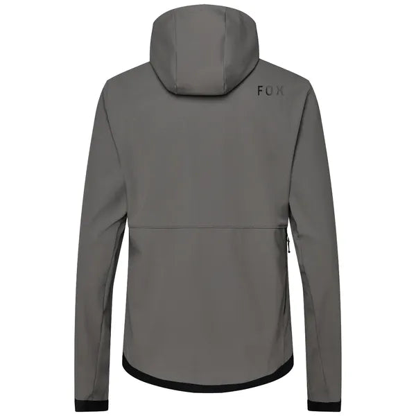 Veste de Vélo Ranger Fire à Capuchon Gris, de dos