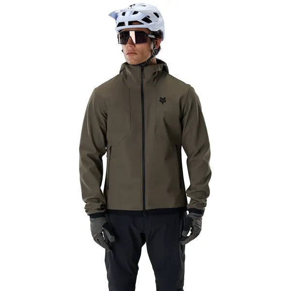 Veste de Vélo Ranger Fire à Capuchon Kaki, de face