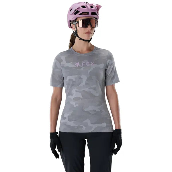 Maillot de Vélo Ranger TruDri à Manches Courtes Femme Gris, de face