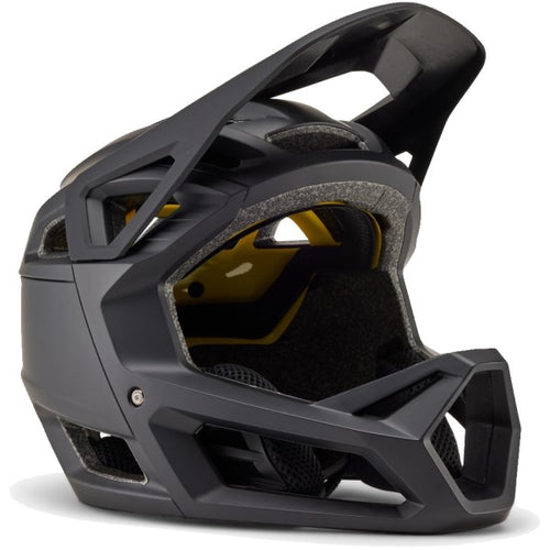 Casque Intégral de Vélo Proframe Noir Mat incliné de gauche