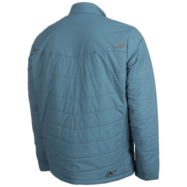 Manteau de Motoneige Override blue clair, de dos/ Klim