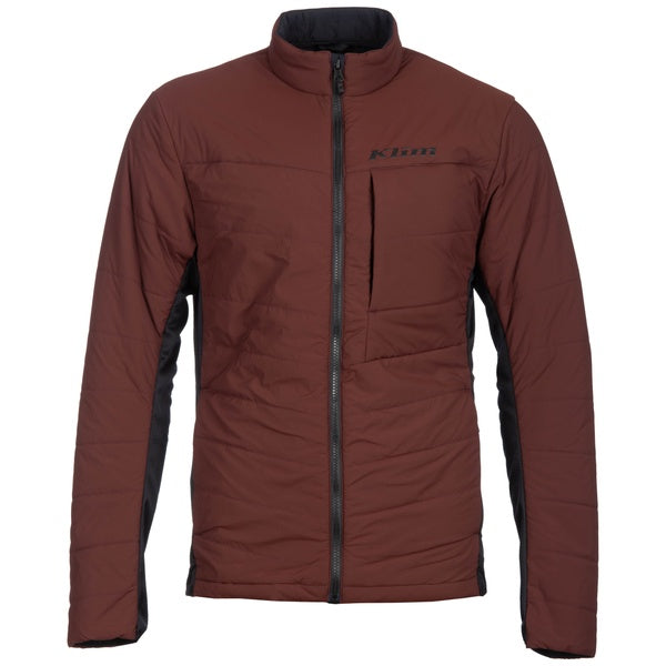 Manteau de Motoneige Override Alloy Brun foncé, de face Klim