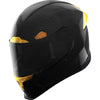 Casque Intégral de Moto Airframe Pro Carbon 4Tress Noir/Jaune incliné de droite