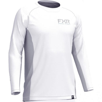 Chandail Derby Air UPF Blanc de face