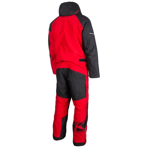 Ensemble de Motoneige Hybride Terrain/Klim/rouge, de dos