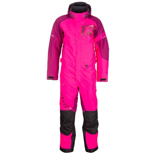 Ensemble de Motoneige Hybride Terrain/Klim/rose, de face