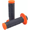 Poignées de Guidon Pro Series Clamp On Gauffré Orange/Noir