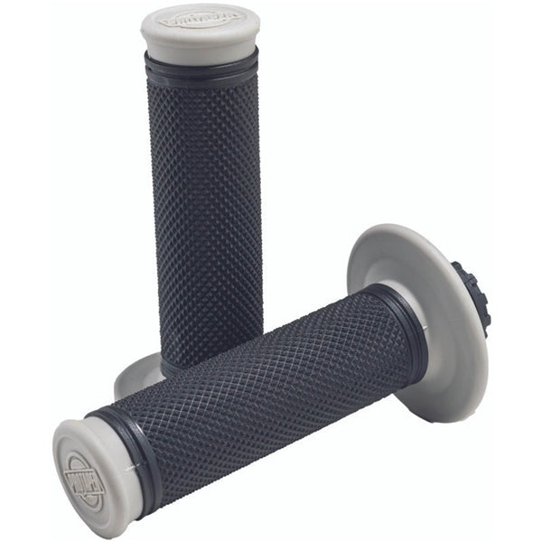 Poignées de Guidon Pro Series Clamp On Diamant Gris/Noir