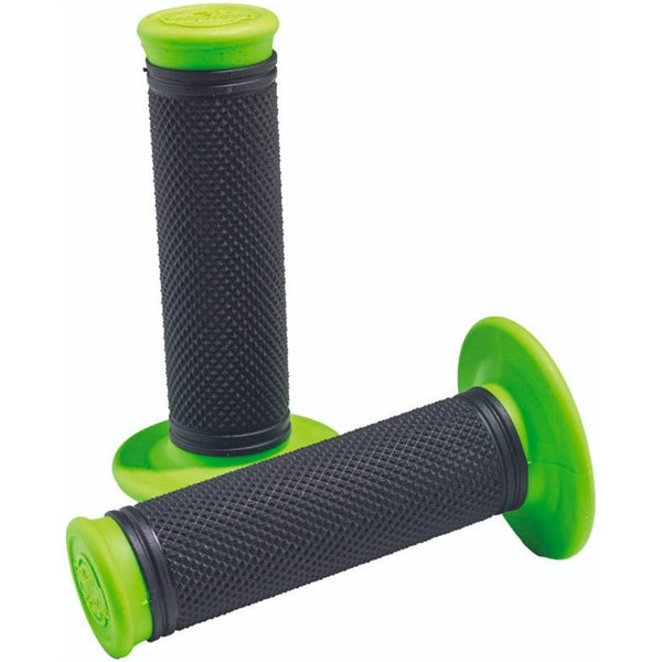 Poignées de Guidon Pro Series Clamp On Diamant Vert/Noir