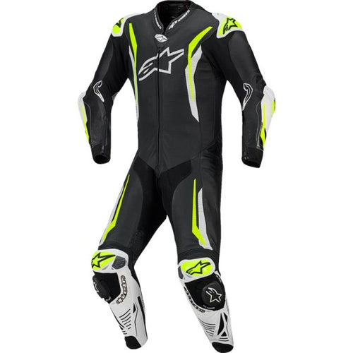 Ensemble de Moto GP Tech V5 Noir/Vert, de face