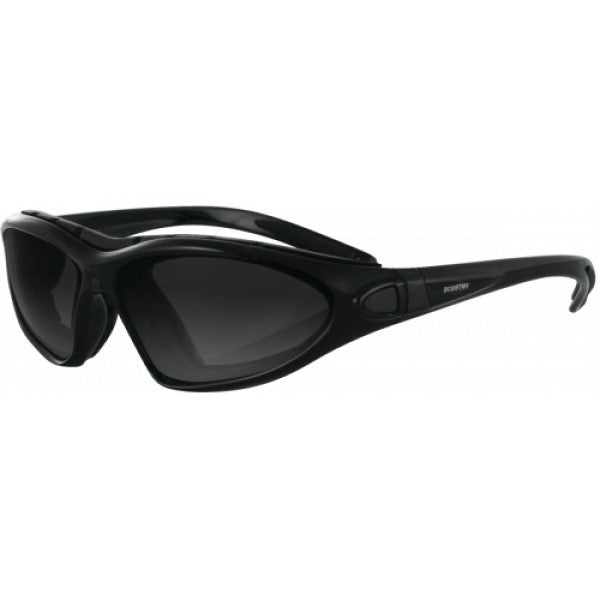 Lunettes de Moto Road Master Photochromique Noir incliné de face