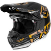 Casque de Motocross ATR-2 Noir/Or incliné de droite