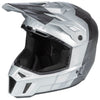 Casque de Motocross Hors Sentier F3 Carbone Pro Gris incliné de face à droite