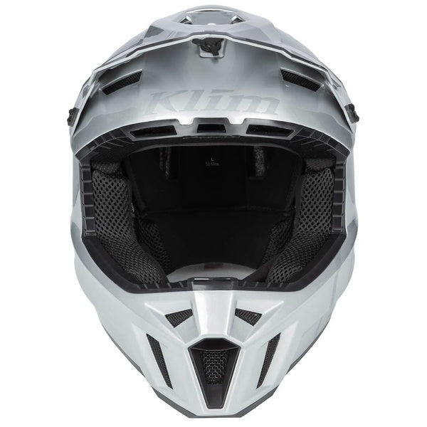 Casque de Motocross Hors Sentier F3 Carbone Pro Gris de face