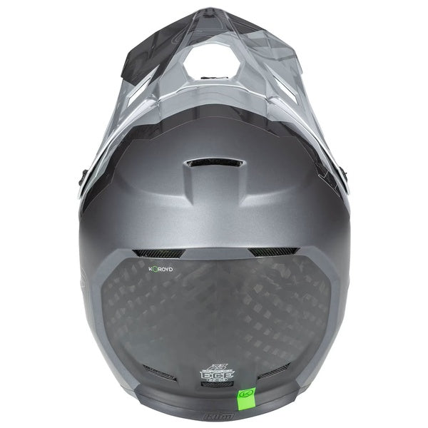 Casque de Motocross Hors Sentier F3 Carbone Pro Gris de dos