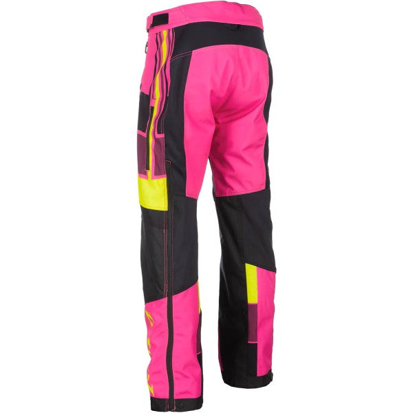 Pantalon de Motoneige Revolt Rose incliné de dos