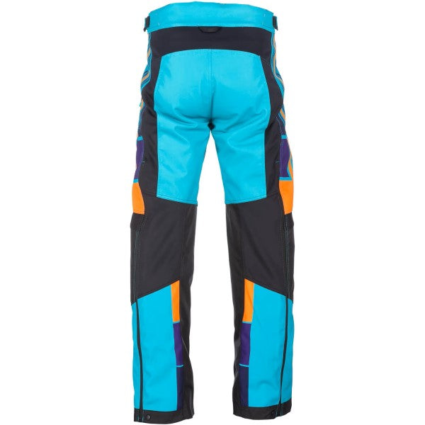 Pantalon de Motoneige Revolt Turquoise de dos